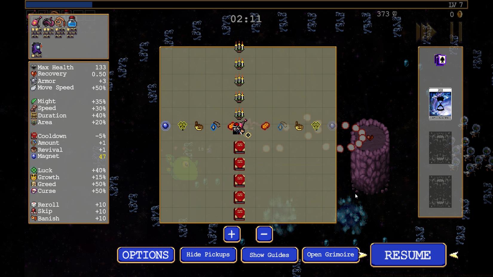 How to 'Quickly break the bounds of space and find love' in Vampire Survivors